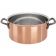 Matfer 367024 Copper 9 1/2" Diameter x 4 3/4" High 5 3/4-Quart Capacity Stainless Steel Interior Bourgeat Casserole Pan With Riveted Cast Iron Handles Without Lid