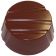 Matfer 380163 Striped Half Circle 1 2/3" Diameter x 1/2" High 28-Piece Per Sheet Polycarbonate Sheet Chocolate Mold