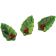 Matfer 380209 Holly Leaves 2 1/4" Long x 1 1/3" Wide x 1/3" High 14-Piece Chocolate Mold 10 7/8" x 5 1/3" Transparent Polycarbonate Sheet