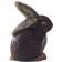 Matfer 382012 Textured Rabbit 3 1/2" Wide x 5" High 2-Piece Halves Polycarbonate Chocolate Mold