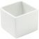 Matfer 466769 Hotel Ware Porcelain 2 3/4" Square x 2 1/2" High 5 3/8 oz Capacity Table Top Petit Cube
