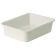 Matfer 510505 White 10 1/2-Quart Capacity 20 7/8" Long x 16 1/8" Wide x 3 1/8" High Rectangular High-Density Polyethylene Dough Container
