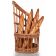 Matfer 573421 Wicker 11" Diameter Spiral-Design Bread Basket For Tall Loaves Of Bread