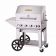 Crown Verity MCB-30PKG-LP Liquid Propane 28" Portable Outdoor BBQ Grill / Charbroiler with Roll Dome, Outdoor Cover, Shelf, and Bun Rack