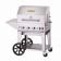 Crown Verity MCB-30PKG-NG Natural Gas 28" Portable Outdoor BBQ Grill / Charbroiler with Roll Dome, Outdoor Cover, Shelf, and Bun Rack