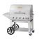 Crown Verity MCB-36 PKG Natural Gas Portable Outdoor BBQ Grill / Charbroiler with Roll Dome, Outdoor Cover, Shelf, and Bun Rack