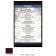 Menu Solutions K22G_BURGUNDY Kent Series 11" x 17" Burgundy Single Panel / Double-Sided Menu Board With Top And Bottom Strips