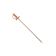 Mercer Culinary M37065CP Barfly 4-5/8” Copper-Plated Cocktail Pick With Sword Top