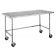 Metro MWT306FS 60" x 30" HD Super Mobile Stainless Steel Work Table, Stainless Steel Undershelf And 5" Swivel Casters