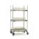 Metro PR36VX2-XDR MetroMax i Mobile 3-Shelf 36" Wide x 24" Deep Drying Rack Unit With Drip Tray And 63" Mobile Posts With 5" Casters And Microban Antimicrobial Protection