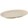 Winco MMPO-118 11 1/2" x 8" Tan Oval Melamine Platters