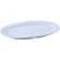 Winco MMPO-138W 13" x 8-1/2" White Oval Melamine Platters