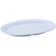 Winco MMPO-139W 13 1/8" x 9 1/2" White Oval Melamine Platters