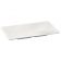 Tablecraft MPD2415 White 20 3/4" x 12 3/4" Frostone Collection Rectangular Melamine Pebbled Pattern Tray