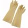 Winco NLG-816 16" Yellow Natural Latex Gloves