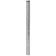Olympic J13UC 13" Grooved Chrome NSF Post For Mobile Shelving With Leveling Bolt And Cap