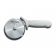 Dexter Russell 18013 Sani-Safe 5" Stainless Steel Pizza Cutter with White Handle