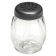 Tablecraft P260BK 6 oz. Clear Swirl Plastic Shaker with Black Perforated Top