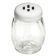 Tablecraft P260SLWH 6 oz. Swirl Plastic Shaker with White Slotted Top
