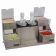 San Jamar P9724 Self Service Condiment Center with 4 Trays and 2 Pumps