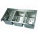 John Boos PB-DISINK101410-3 Stainless Steel Pro Bowl 10" Three Compartment Drop In Hand Sink
