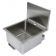 John Boos PBHS-W-1616 Stainless Steel Pro Bowl 16" x 16" x 10" Wall Mount Hand Sink for Deck Mount Faucet