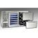 Perlick DZS60_SSLDRWGDC_RR Dual-Zone RR Thermostat 60" Wide Stainless Steel Finish Left-Side Condenser 2 Solid Drawers And 1 Glass Door Refrigerated Back Bar Storage Cabinet With 15.0 Cubic ft Capacity On 3 3/4" Casters, 120 Volts 1/4 HP