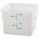 Winco PESC-12 12 Qt. White Square Food Storage Container