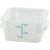 Winco PESC-2 2 Qt. White Square Food Storage Container