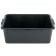 Winco PL-7K 21 1/2" x 15" x 7" Black Polypropylene Dish Box