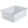 Winco PL-7W 21 1/2" x 15" x 7" White Polypropylene Dish Box