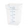 Winco PTSC-22 22 Qt. Polypropylene Square Food Storage Container