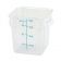 Winco PTSC-4 4 Qt. Polypropylene Square Food Storage Container
