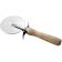 Winco PWC-4 4" Pizza Cutter with Wooden Handle