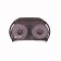 San Jamar R3600TBK Versatwin Classic Double Roll Bath Tissue Dispenser - Black Pearl