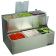 San Jamar B6706INL 2 Tier EZ-Chill 6 Pan Condiment Holder with Individual Notched Lids