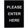 Winco SGN-801 Please Enter Here Stanchion Frame Sign