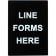 Winco SGN-803 Line Forms Here Stanchion Frame Sign