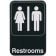 Winco SGNB-603 6" x 9" Restroom Wall Sign with Braille