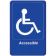 Winco SGNB-653B 6" x 9" Handicap Accessible Sign with Braille