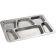 Winco SMT-2 15 1/2" x 11 1/2" Stainless Steel 6 Compartment Mess Tray