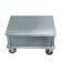 Somerset 0024-000 22" High Heavy Duty Stainless Steel Dough Rounder Table with Undershelf and Casters