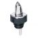 Spill-Stop 371-00 Chrome-Plated Plastic Pourer With Soft Poly-Kork And Black Collar