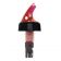 Spill-Stop 382-21 Posi-Por 2000 5/8 Oz. Neon Red Measuring Pourers With Black Collars