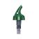 Spill-Stop 384-25 Posi-Por 2000 1-1/8 Oz. Green Measuring Pourers With Green Collars