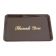 Spill Stop 7212-1 4" x 6" Brown Imprinted Standard Tip Tray