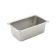 Winco SPQ4 4" Quarter Size Solid Steam Table Pan / Hotel Pan - 25 Gauge