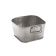 American Metalcraft STH6 6" x 3" Hammered Stainless Steel Square Beverage Tub