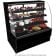 Structural Concepts HMG3953R Harmony 38 3/4" Black Curved Glass Refrigerated Bakery Display Case With 3 Lighted Glass Shelves, 110-120V