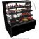 Structural Concepts HMG5153R Harmony 50 3/4" Black Curved Glass Refrigerated Bakery Display Case With 3 Lighted Glass Shelves, 110-120V